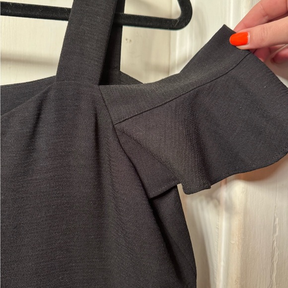 Black Cold Shoulder Cocktail Dress - Size 8 Worthington - Picture 5 of 5